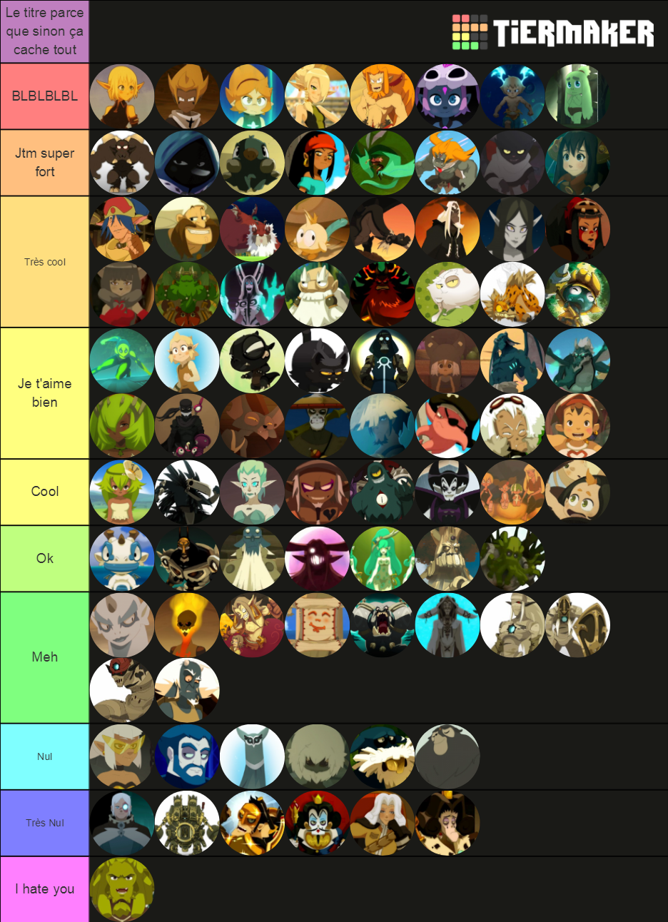 Wakfu Characters Tier List Rankings) TierMaker