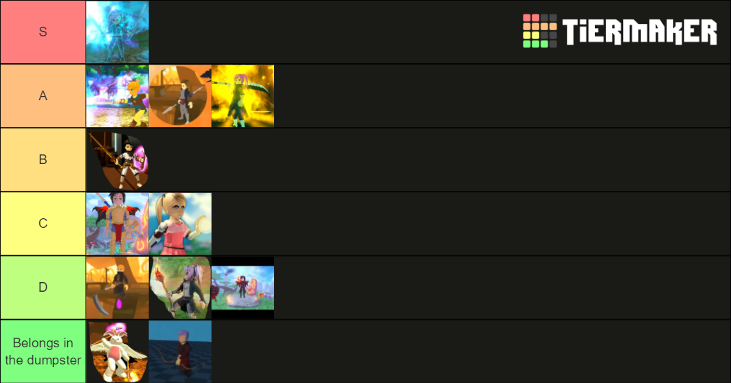 World//Zero Classes Tier List Rankings) TierMaker
