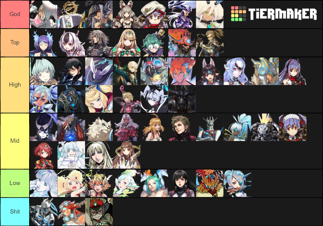 Xenoblade 2 Rare Blade Tier List (Community Rankings) - TierMaker