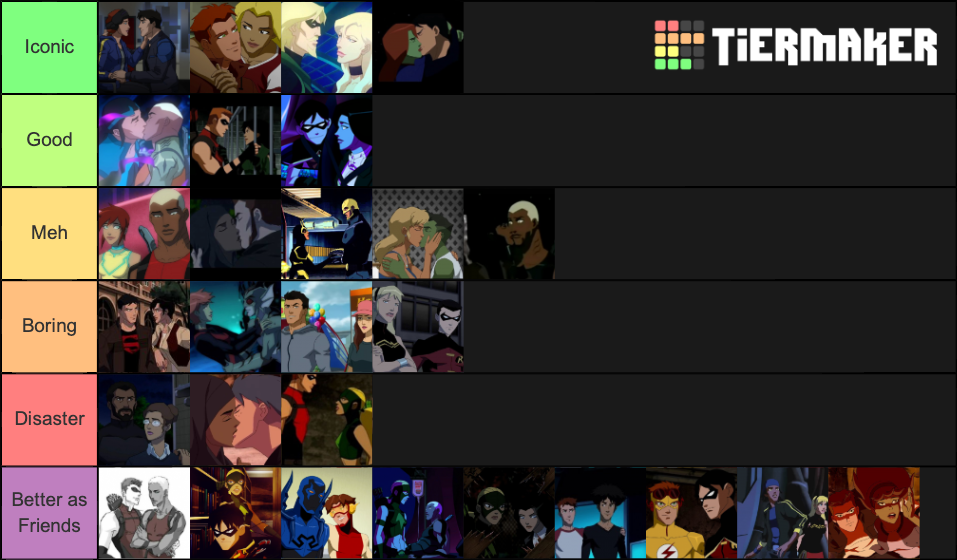 Young Justice Ships Tier List Rankings) TierMaker