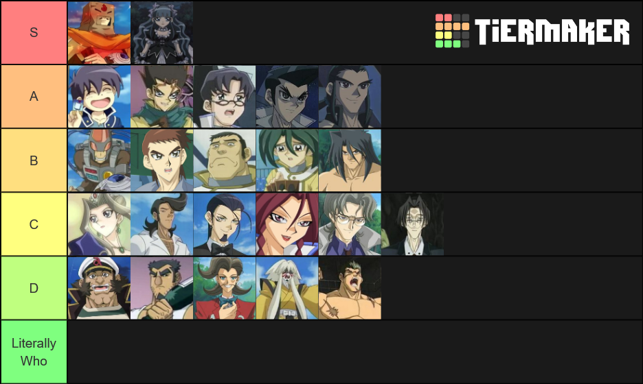 GX Filler Characters Tier List Rankings) TierMaker