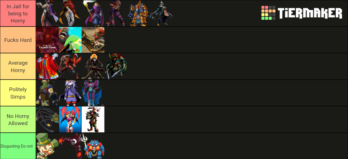 Zelda Antagonists Tier List (Community Rankings) - TierMaker