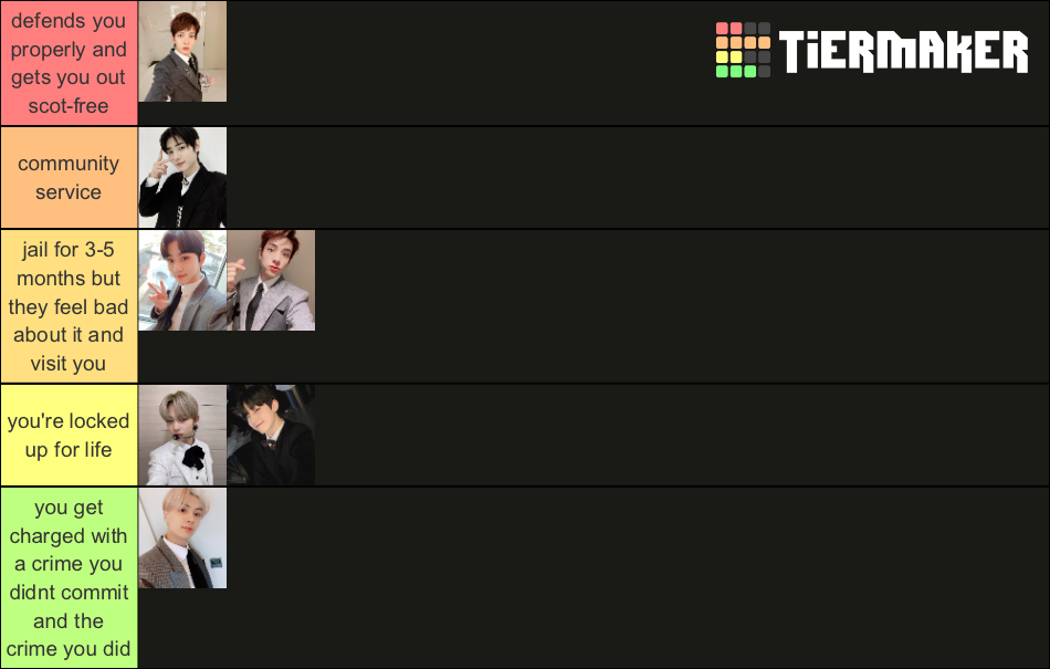 ENHYPEN as your lawyer Tier List Rank) TierMaker