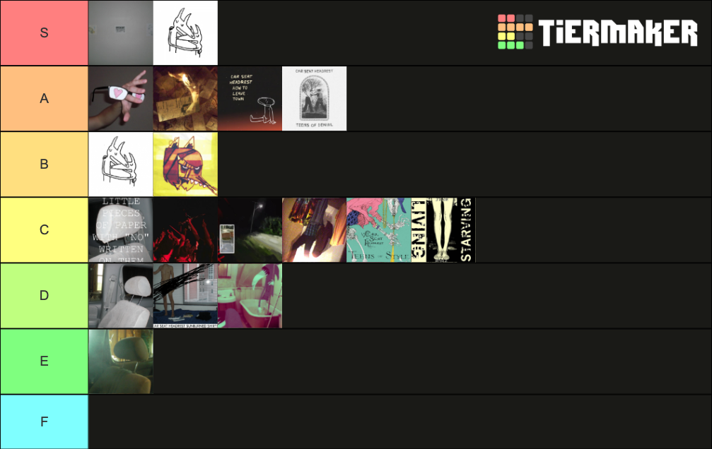 Car Seat Headrest Albums Tier List Rankings) TierMaker