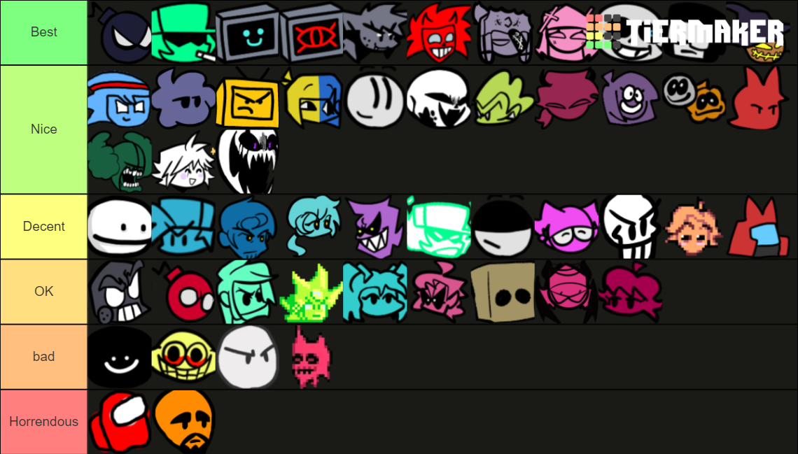 FNF mods Tier List (Community Rankings) - TierMaker