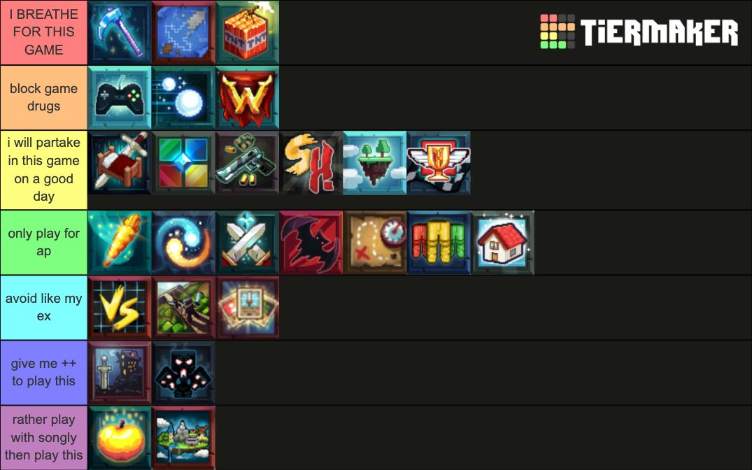 Hypixel Games (2020) Tier List Rankings) TierMaker
