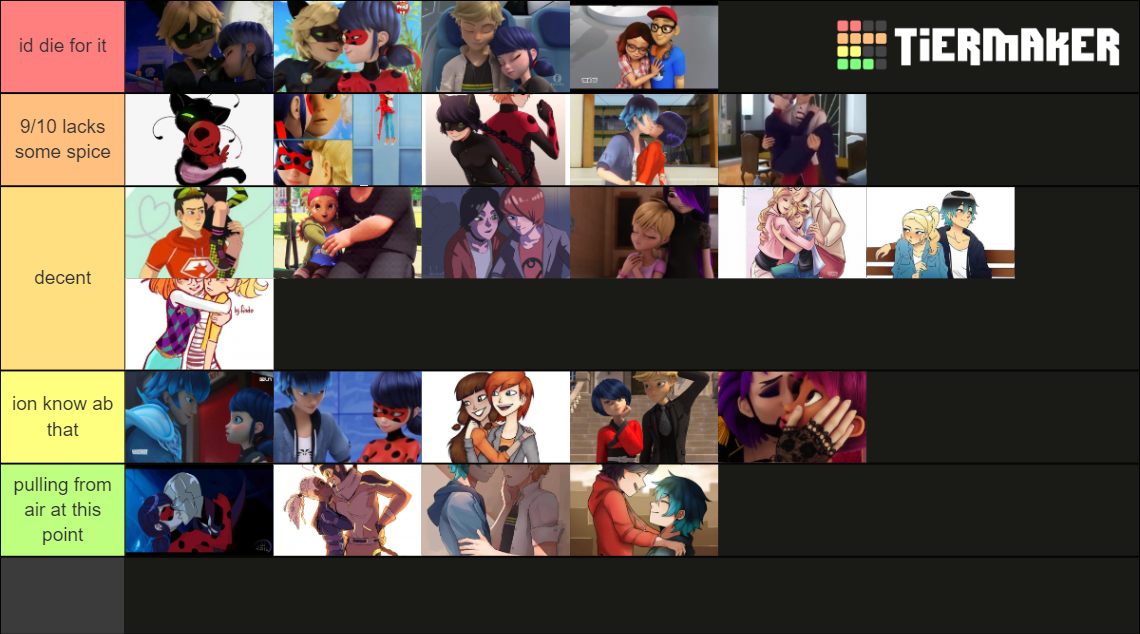 miraculous ships Tier List Rankings) TierMaker