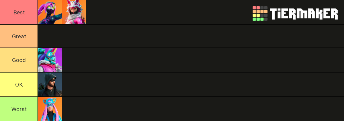 Fortnite Crew Pack Skins Tier List Community Rankings Tiermaker