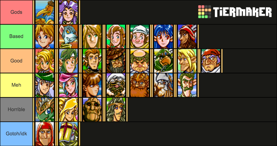 Shining Force 2 Tier List Rankings) TierMaker