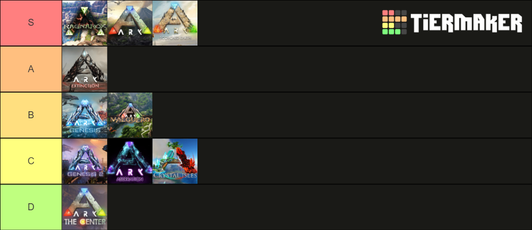 ARK Maps (Updated For Genesis 2) Tier List (Community Rankings) - TierMaker