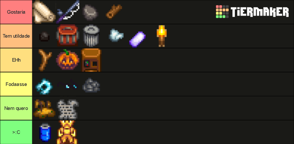 Stardew valley Trash Tier List Rankings) TierMaker