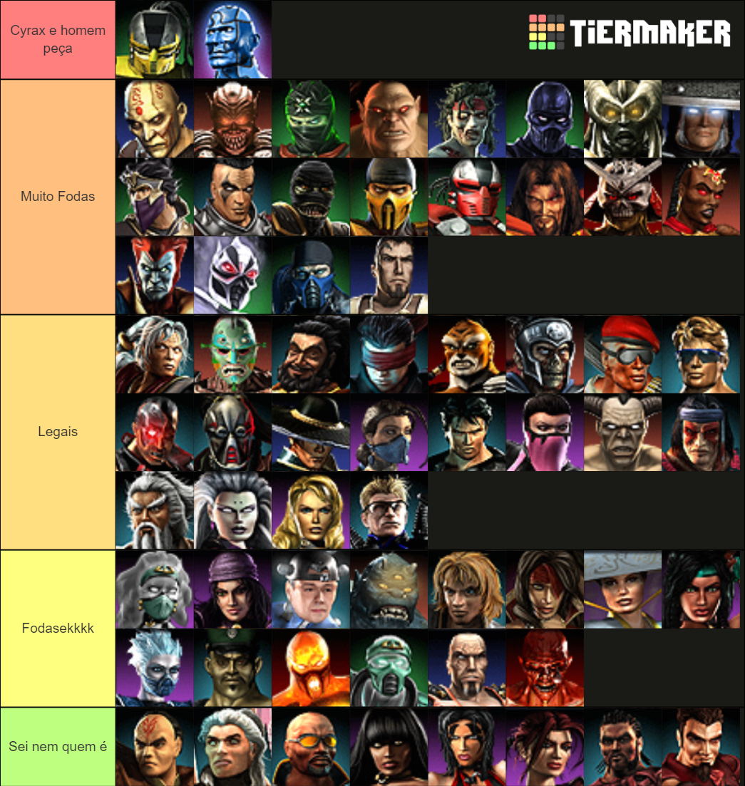 Mortal Kombat: Armageddon Tier List (Community Rankings) - TierMaker