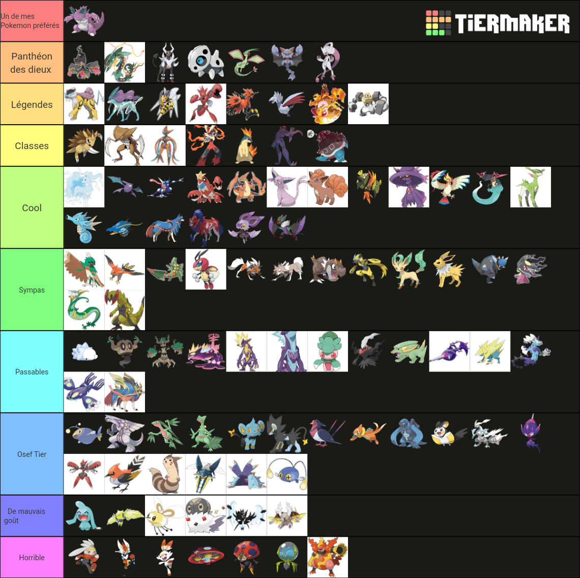 Top 100 Pokémon Tier List (Community Rankings) - TierMaker