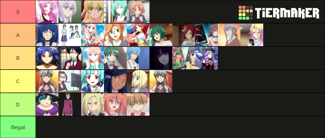 Cardfight!! Vanguard Waifu Tier List (Community Rankings) - TierMaker