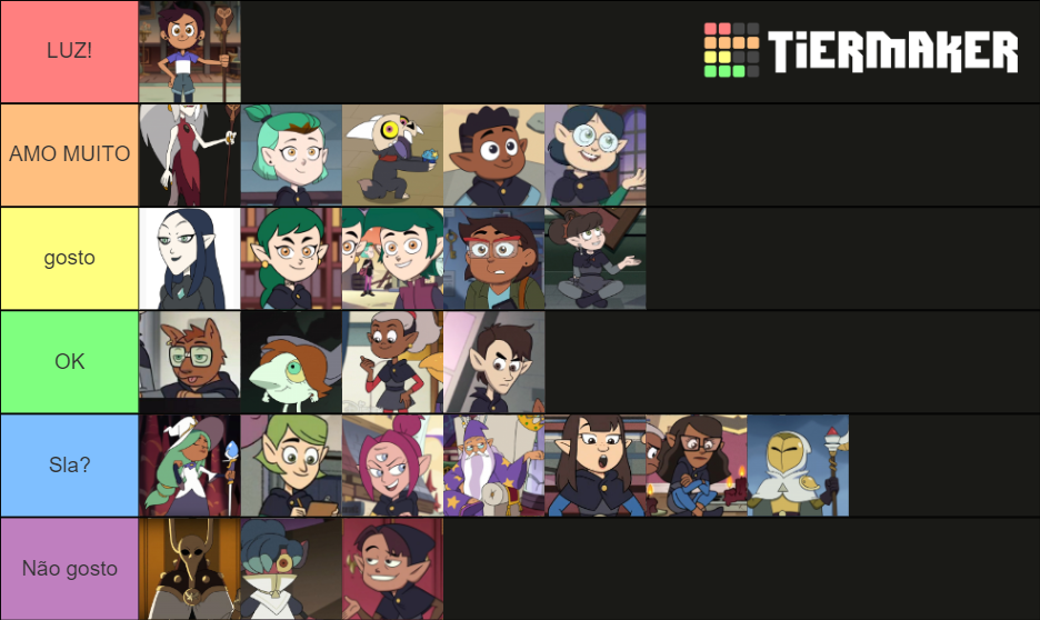 the owl house Tier List Rankings) TierMaker