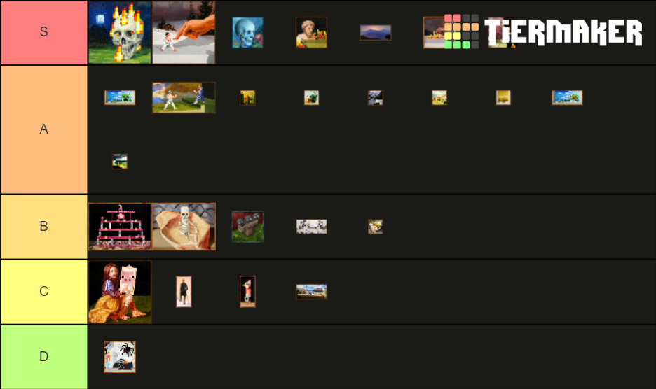 Best Minecraft Paintings Tier List Rankings) TierMaker