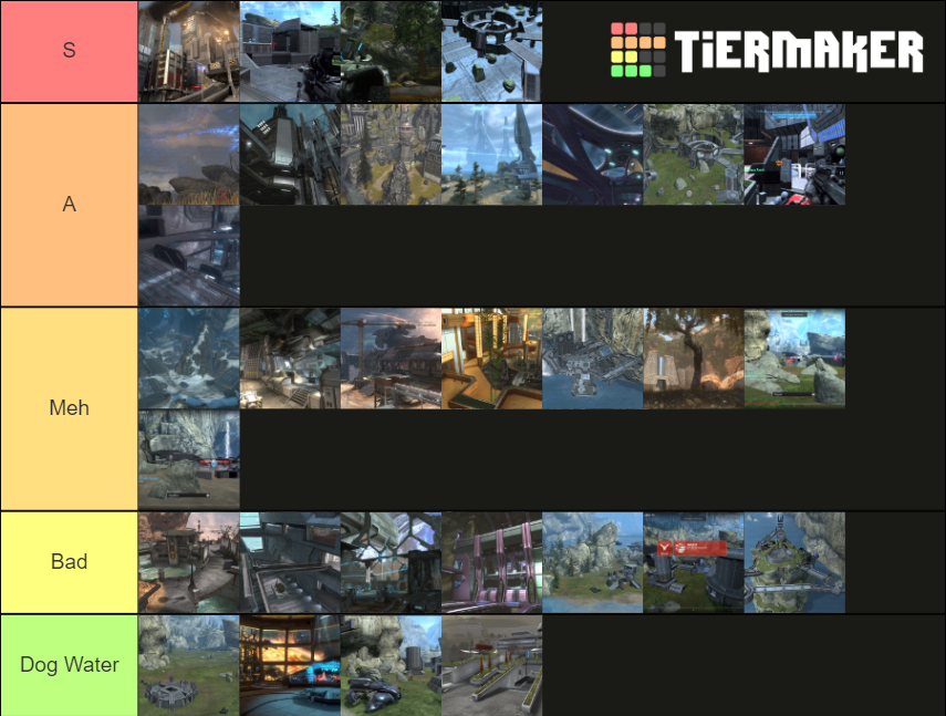 Halo Reach Maps Tier List (Community Rankings) - TierMaker