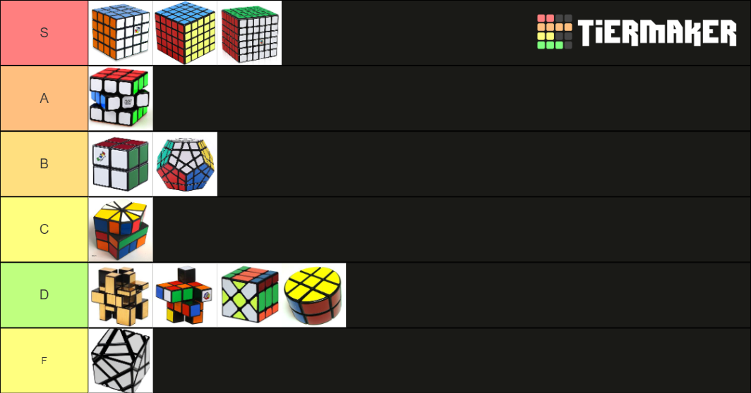 Rubik's cubes Tier List Rankings) TierMaker