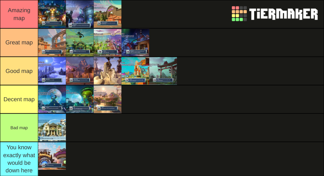 Plants Vs. Zombies Garden Warfare 2 Maps Tier List (Community Rankings ...