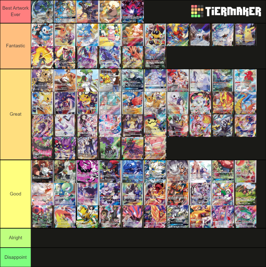 Pokemon TCG All Character Rares Tier List Community Rankings TierMaker