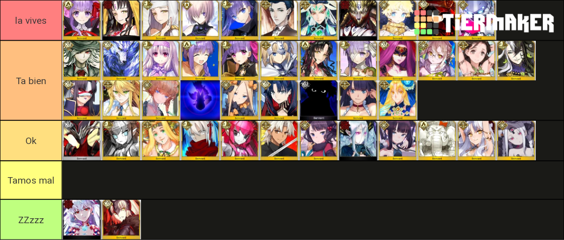 Extra Class Fate Fate Grand Order Extra Class Servant Tier List (Community Rankings ...