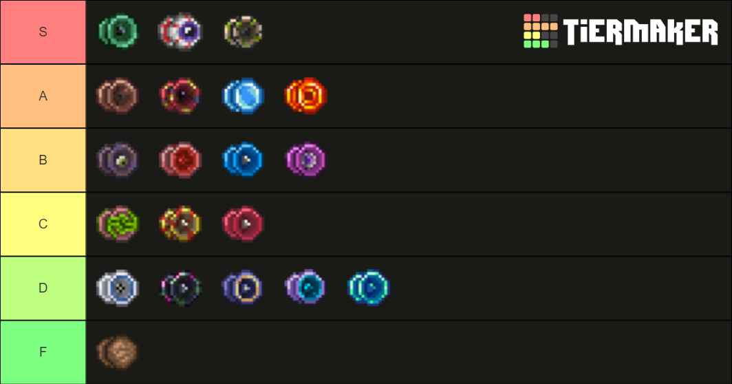 Terraria Yoyo Tiers Tier List Rankings) TierMaker