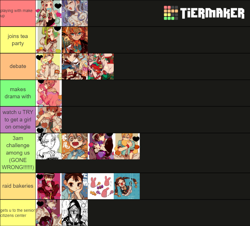 Tbhk Characters Tier List (Community Rankings) - TierMaker