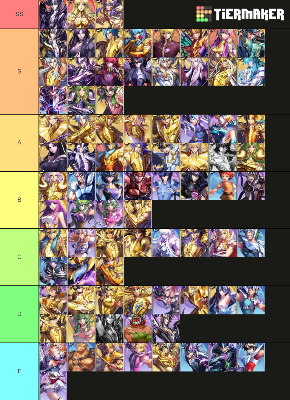 Saint Seiya Awakening Tier List Rankings) TierMaker