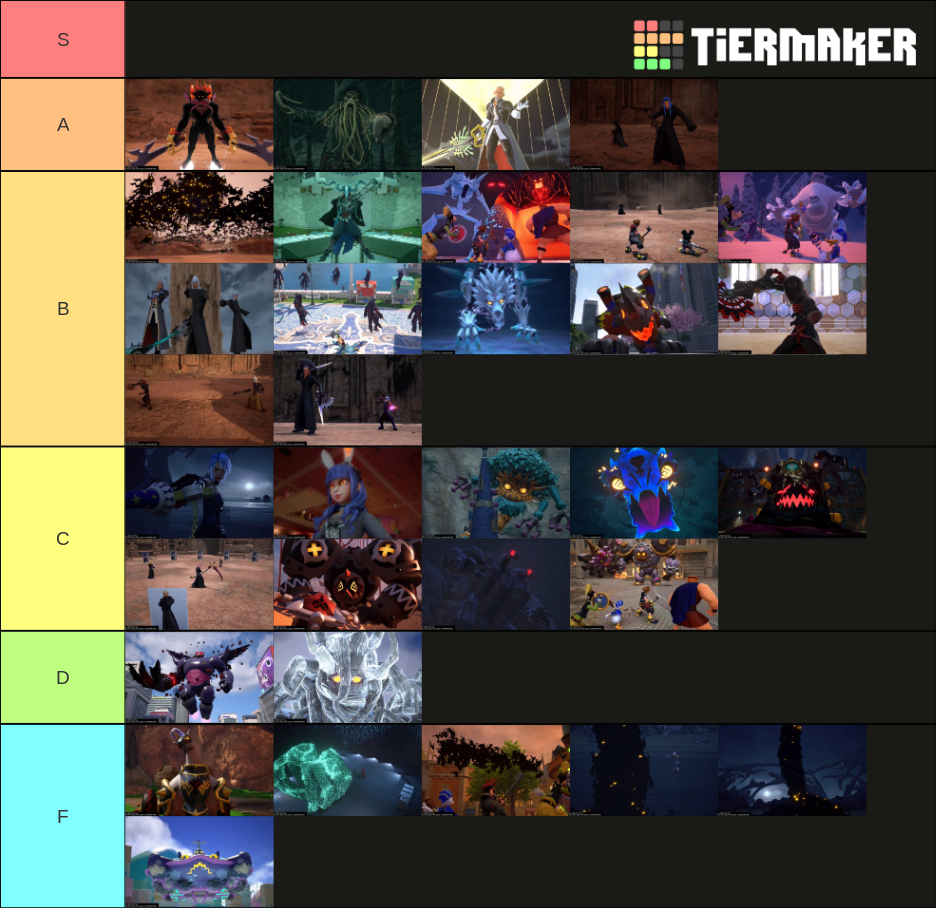 All Kingdom Hearts 3 Bosses Ranked Tier List Rankings