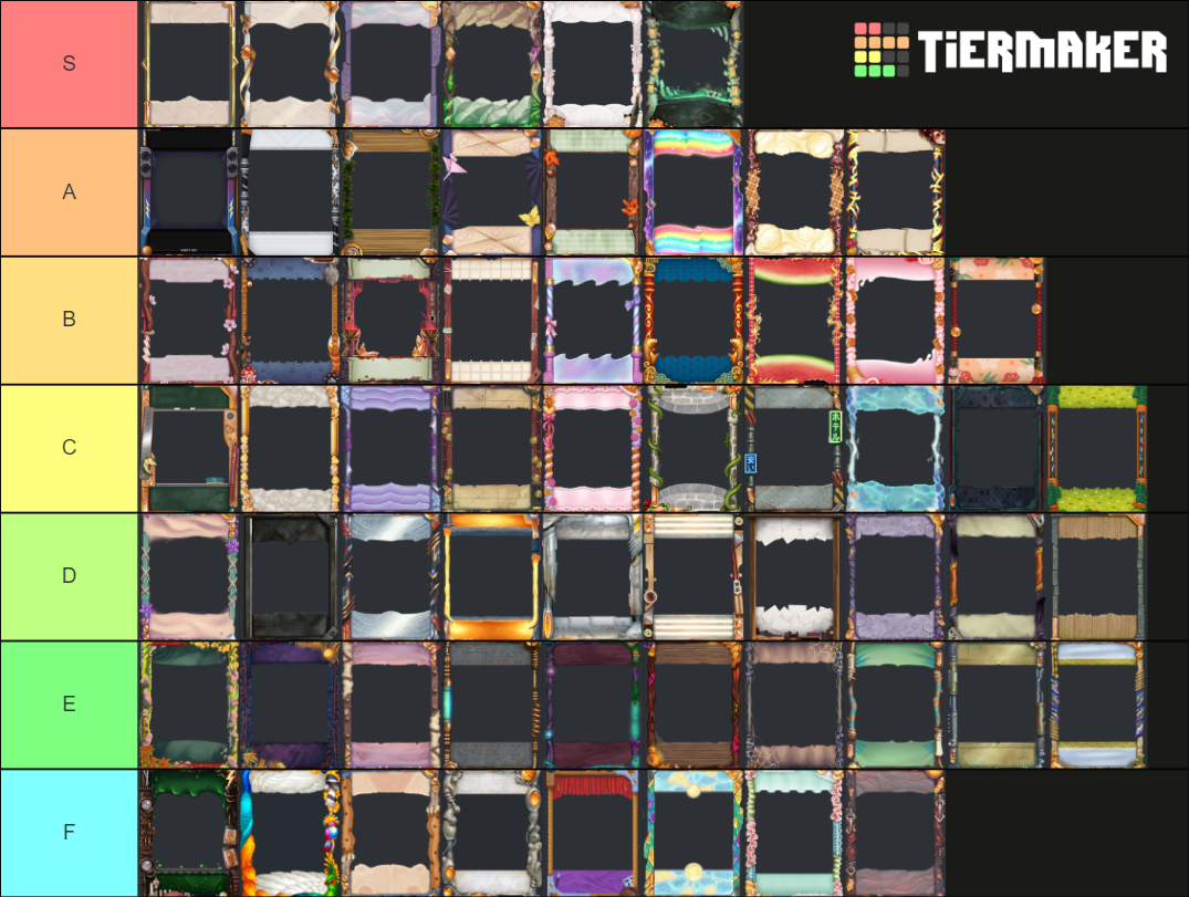 Karuta Frames Tier List Rankings) TierMaker