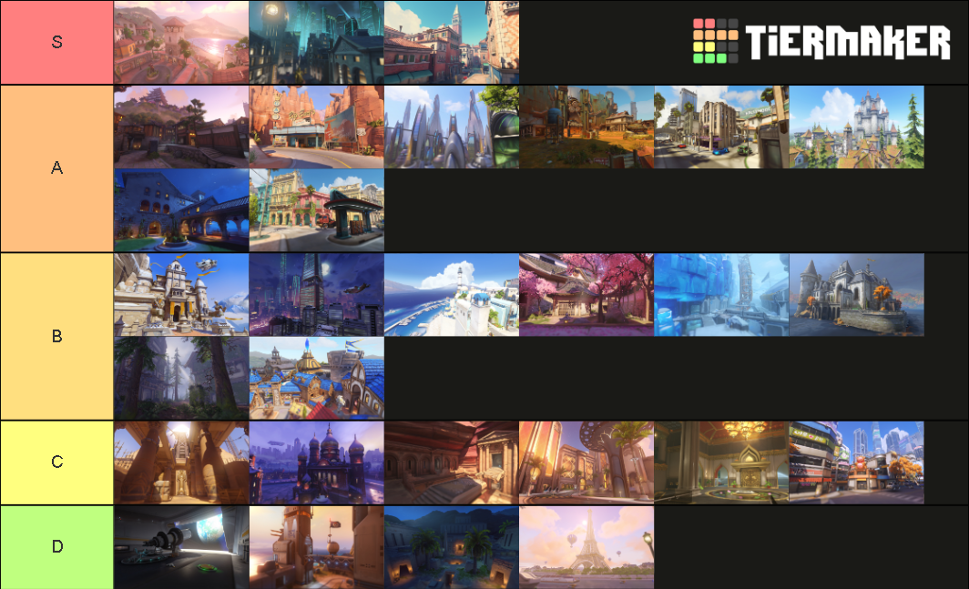 Overwatch Map (2021) Tier List (Community Rankings) - TierMaker