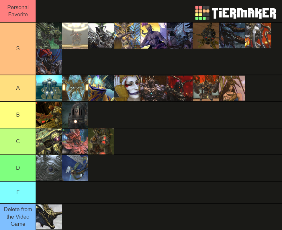 FFXIV Raid Bosses Tier List (Community Rankings) - TierMaker