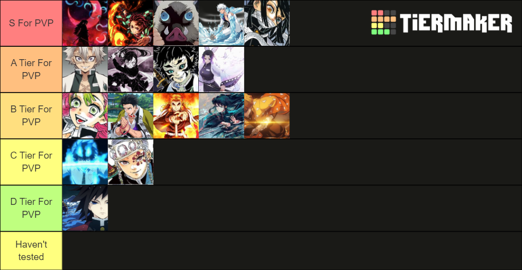 Slayers unleashed breathing style Tier List Rankings