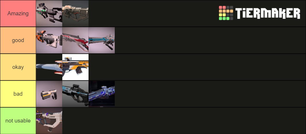 Split gate weapons Tier List (Community Rankings) - TierMaker