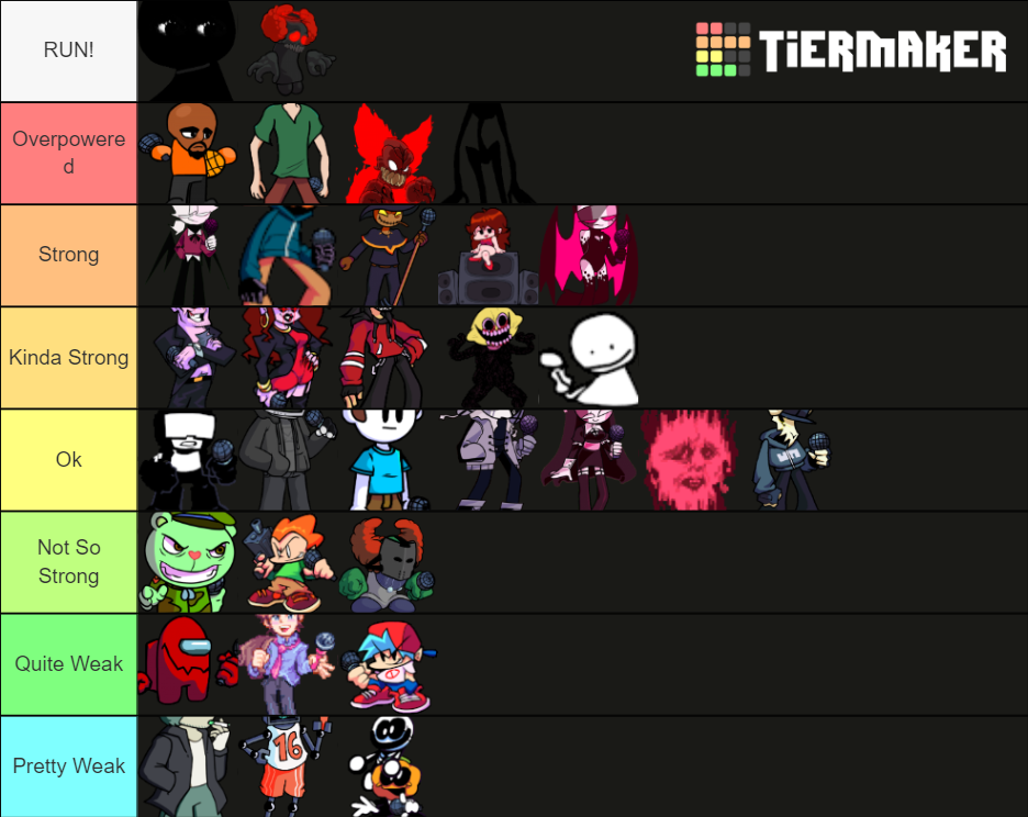 FNF characters ranked by power Tier List (Community Rankings) - TierMaker