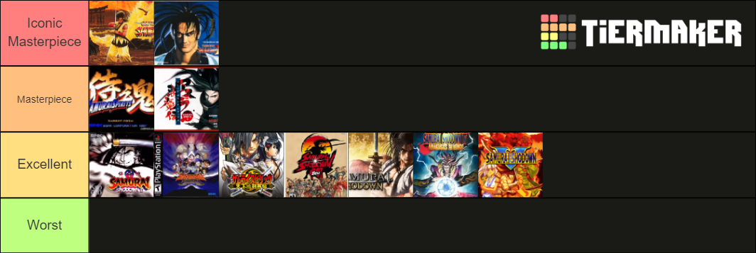 Samurai Parallel All Races Tier List Samurai Shodown games Tier List (Community Rankings) - TierMaker