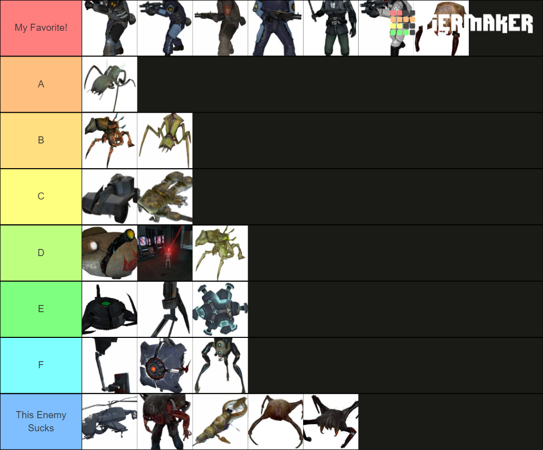 Half Life 2 Enemies List