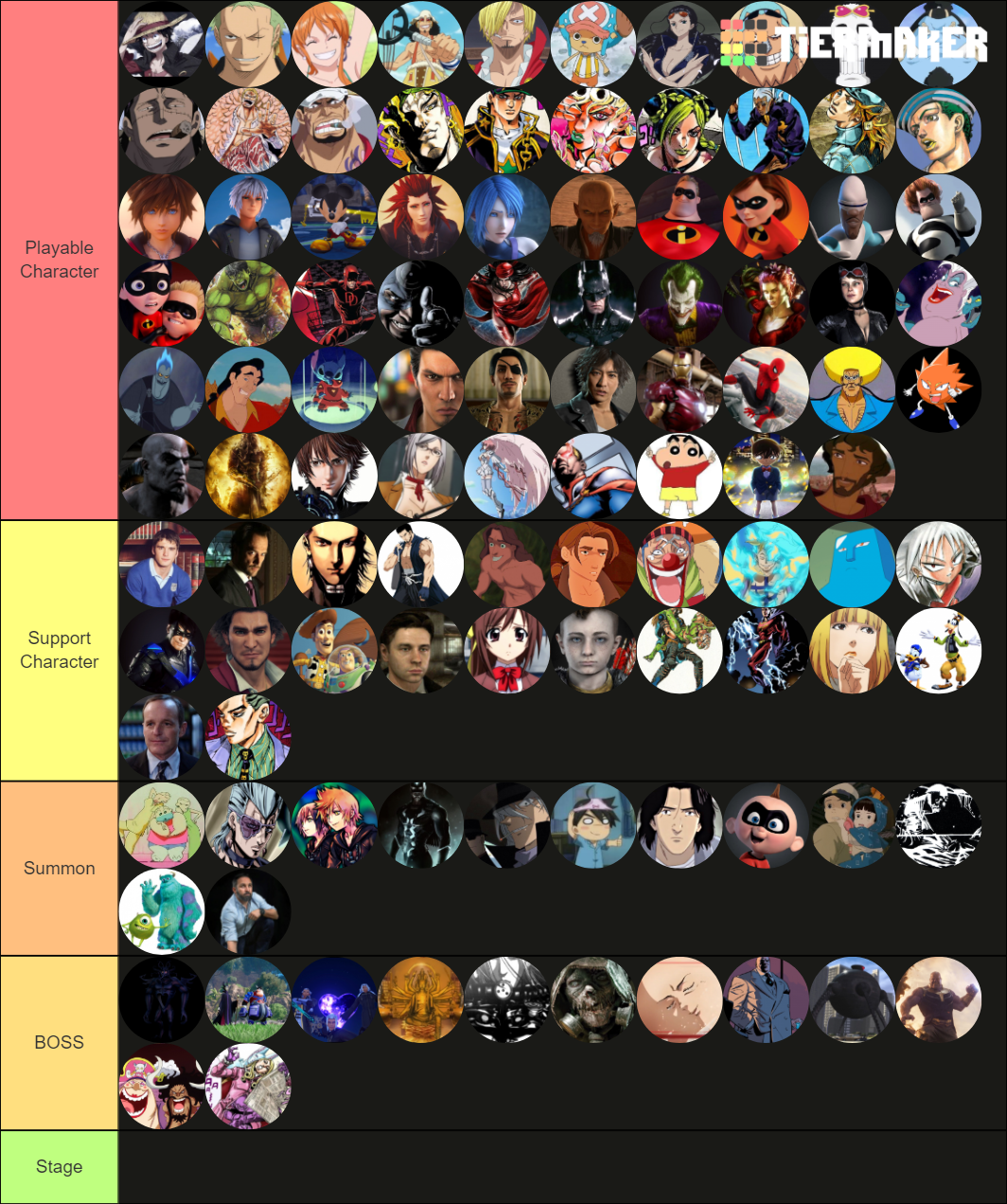 Ultimate GA fighting GAme Tier List Rankings) TierMaker
