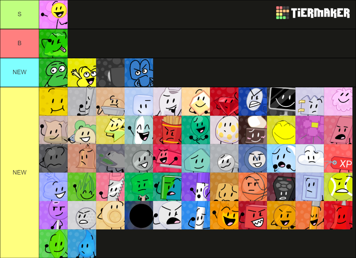 BFB Fan Made Icons By Pen Cap Updated Again Tier List Community