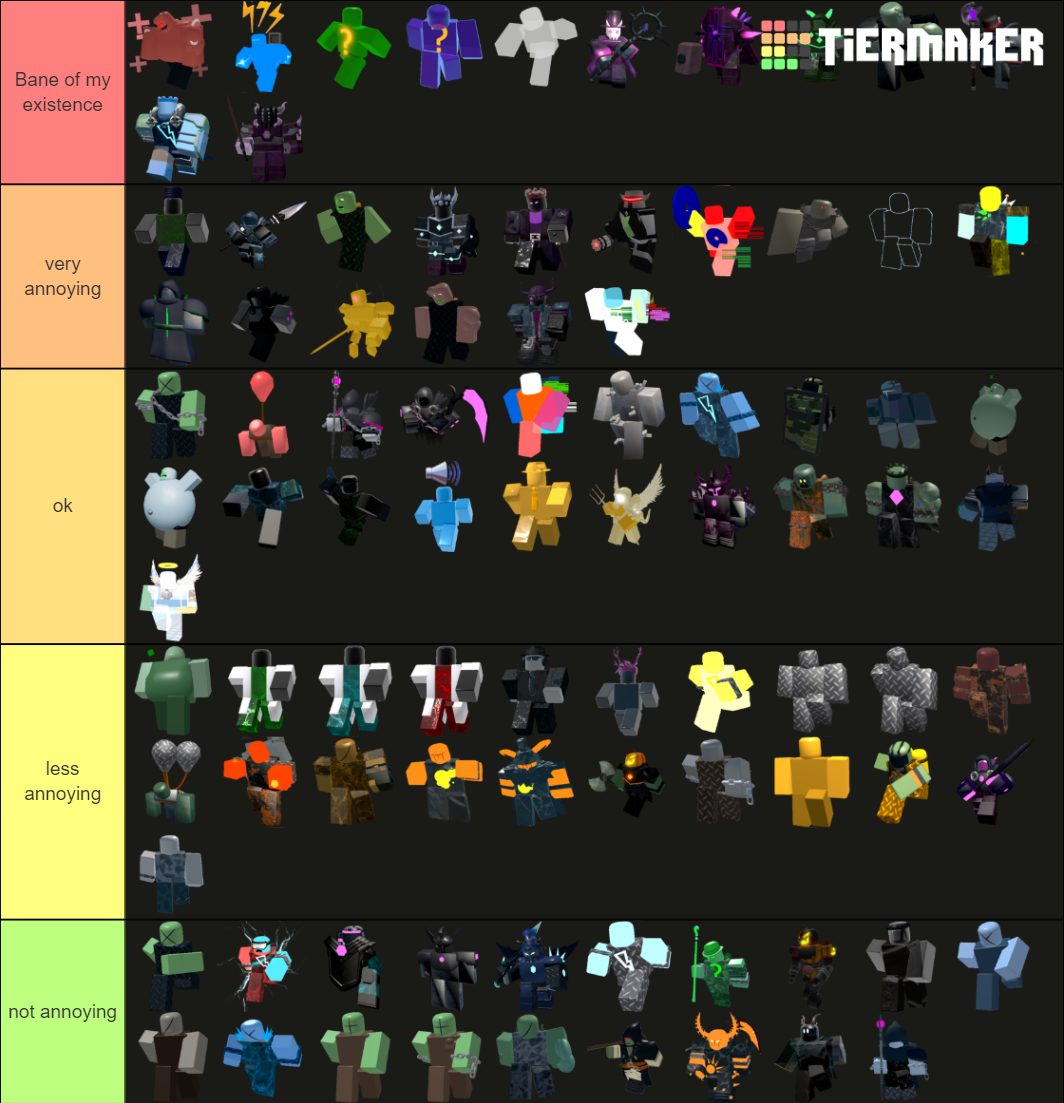 TDS ENEMIES Tier List Community Rankings TierMaker