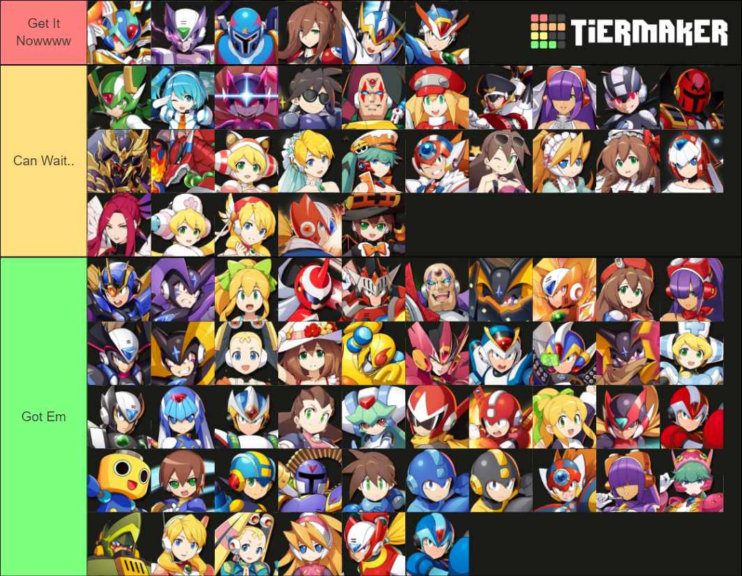 Rockman X DiVE allaround Tier List Rankings) TierMaker