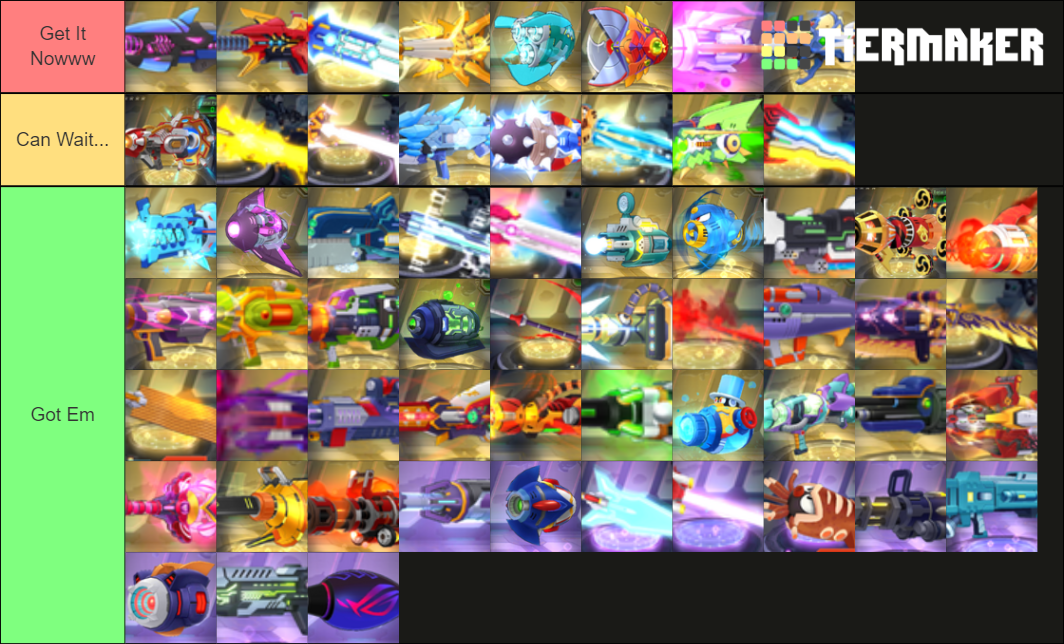Rockman X DiVE allaround weapon (updated) Tier List