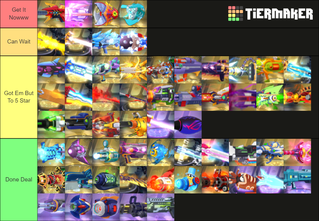 Rockman X DiVE allaround weapon (updated) Tier List