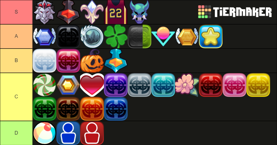 Brawlhalla Colors (May 2022) Tier List Rankings) TierMaker