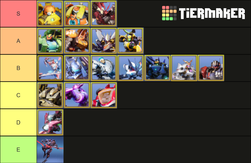 mecha tier list smc