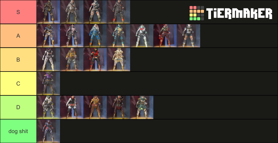 (Updated Season 9) All Legendary Wraith Skins Tier List (Community ...