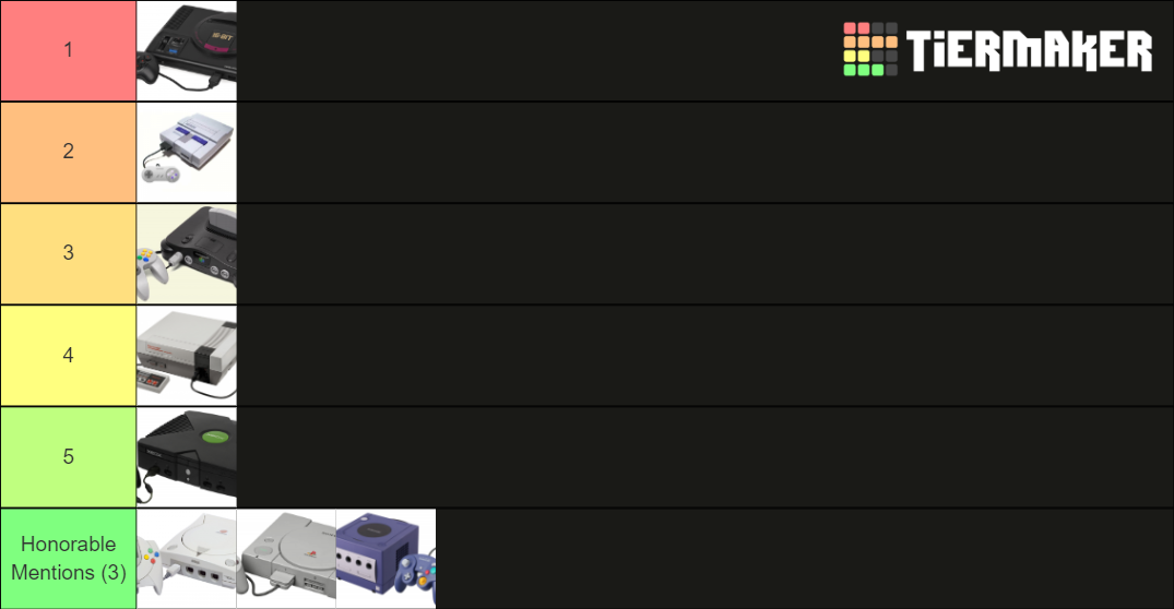 Video Game System Tier List Rankings) TierMaker