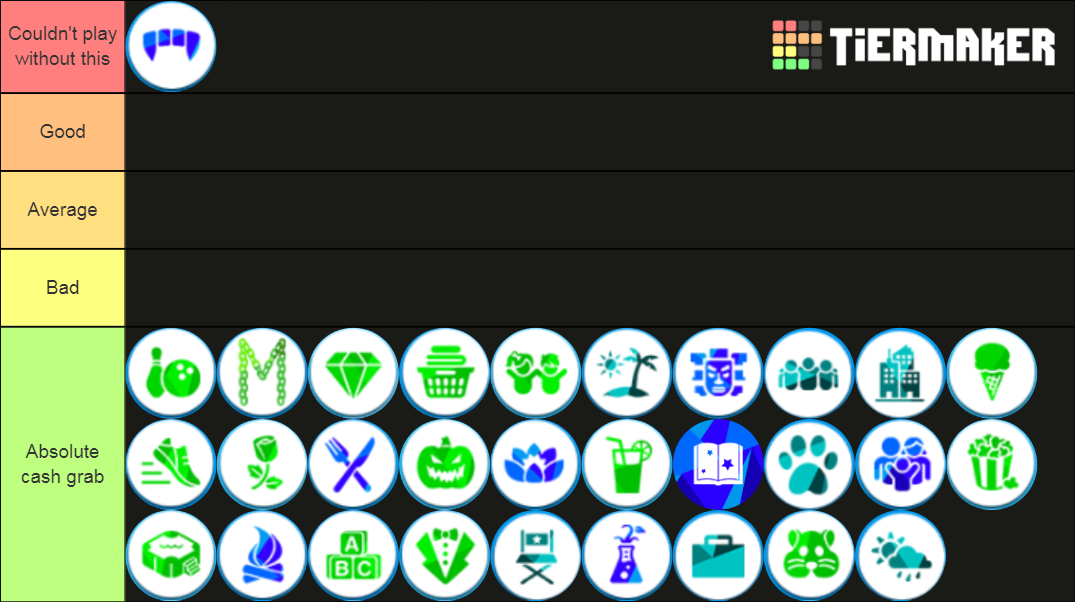 The Sims 4 Packs Tier List (Community Rankings) - TierMaker