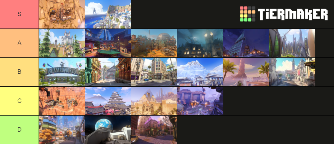 Overwatch Maps Tier List (Community Rankings) - TierMaker