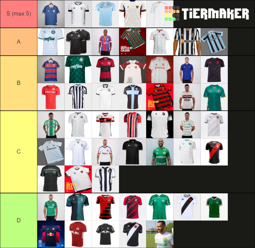 Camisas Futebol Brasileiro Tier List Community Rankings Tiermaker 0929